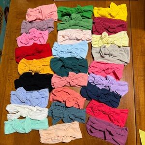 54 piece turban knotted bow lot
